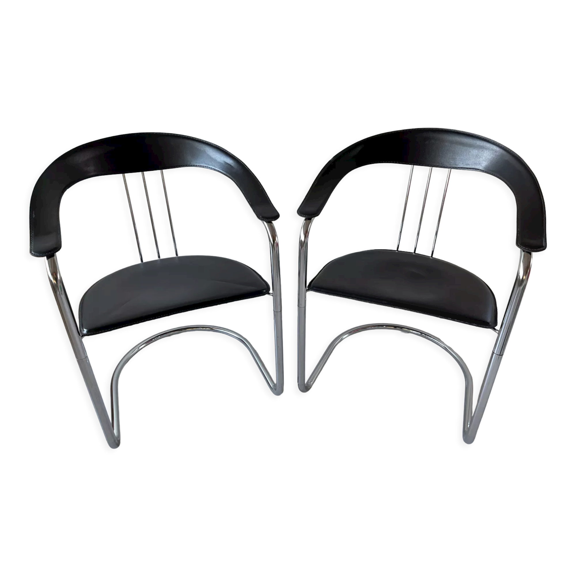 Duo de fauteuils années 70-80