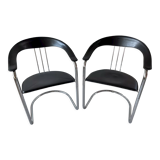 Duo of armchairs 70s-80s