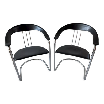 Duo de fauteuils années 70-80