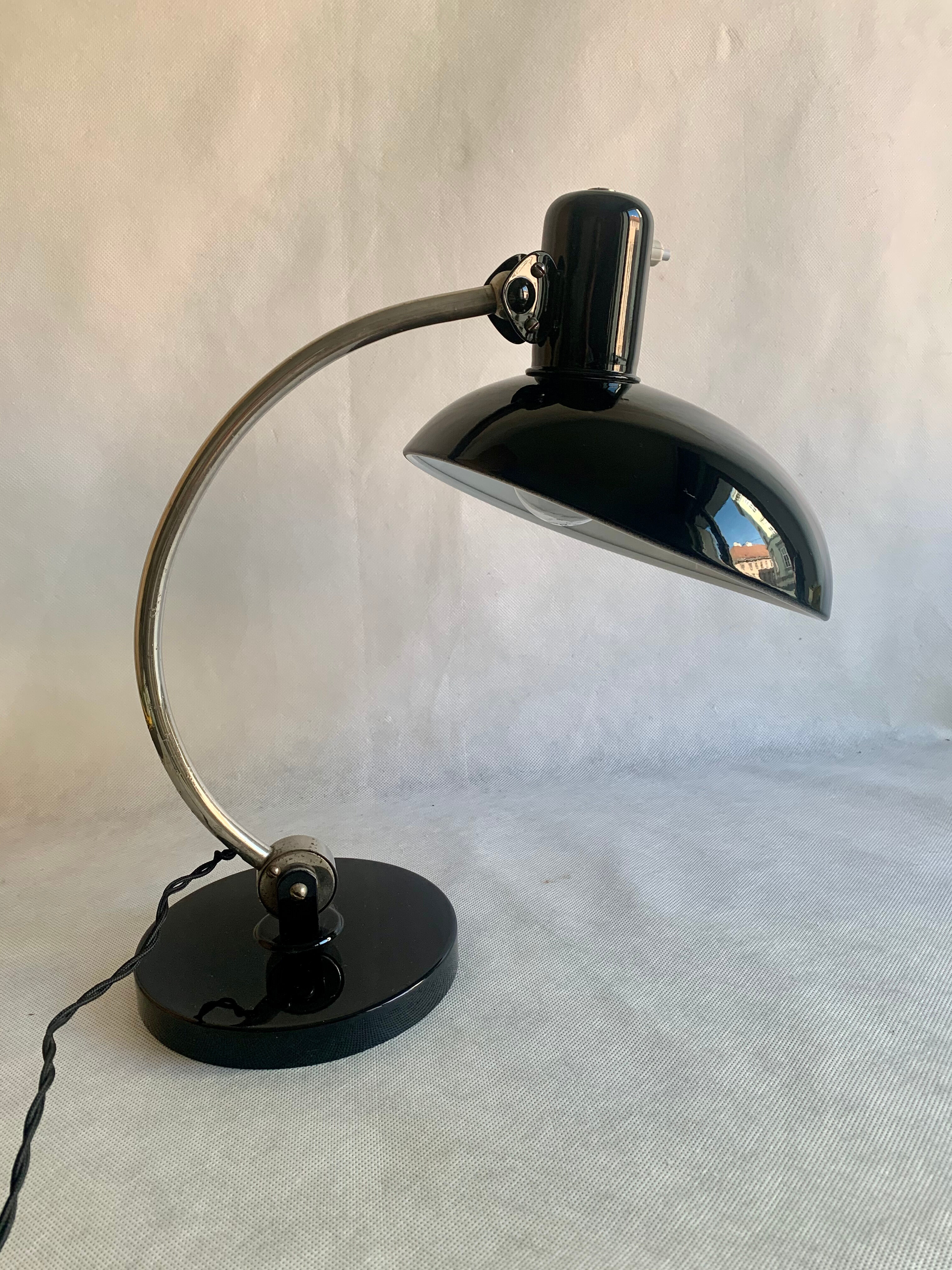 Vintage Bauhaus Table Lamp by Christian Dell for Koranda, 1930