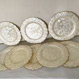 Mother-of-pearl and brass plates