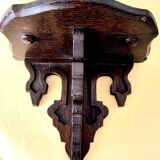 Small dark wood shelf