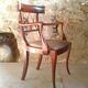 English colonial armchair in mahogany