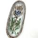 Ceramic ramekin dish vallauris Albert Thiry decor with thistle