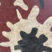Tableau panneau bois Tribal XXe