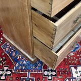 19th century English chest of drawers in fir and mahogany