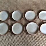 Series of 8 stoneware dessert plates