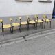 Set de 6 chaises vintage métal et bois