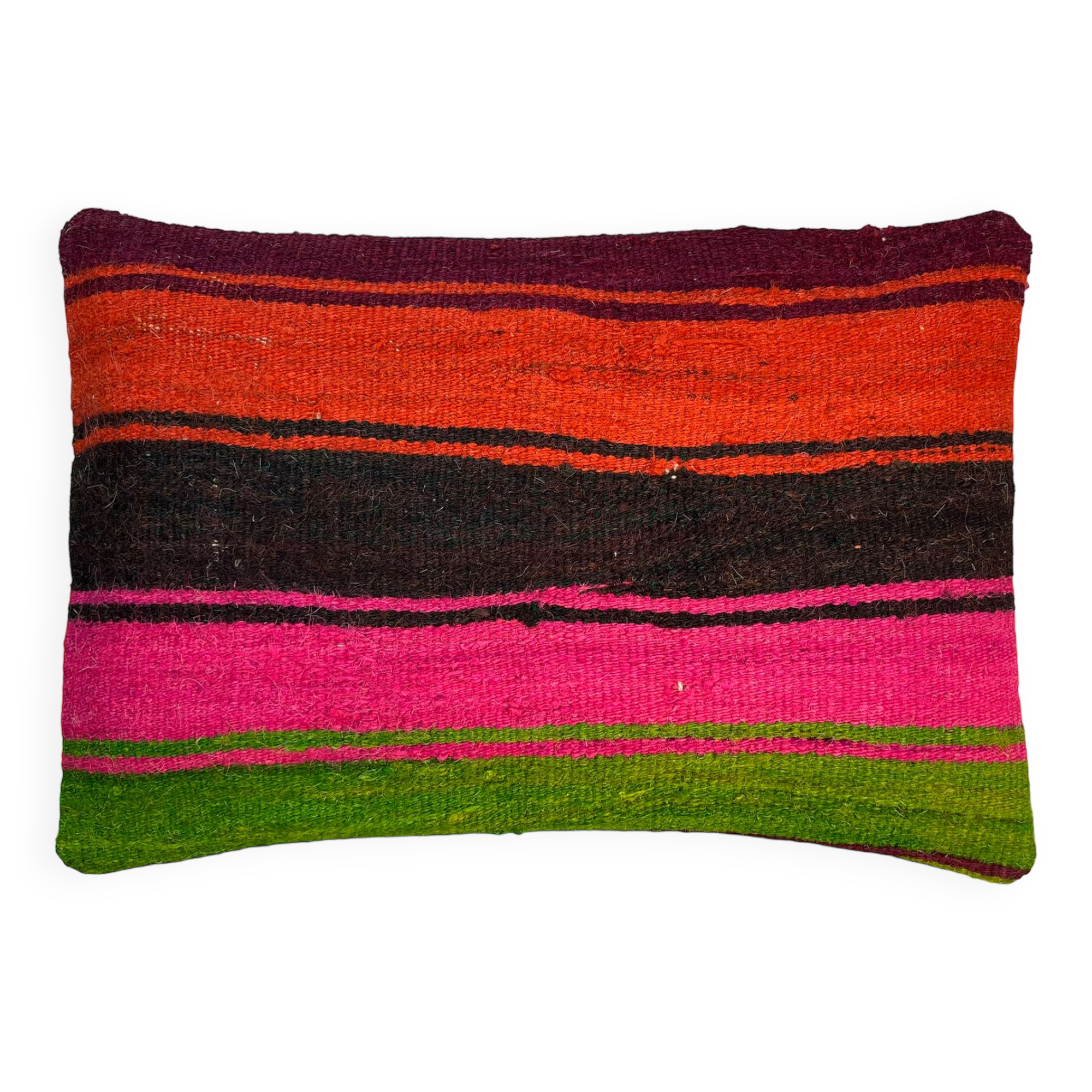 Vintage turkish kilim cushion cover, 30 x 50 cm