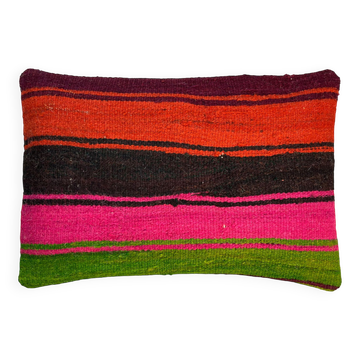 Housse de coussin en kilim turc vintage, 30 x 50 cm