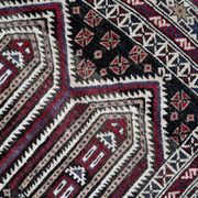Tapis de prière vintage afghan Baluch fait main en laine – 95 x 142 cm