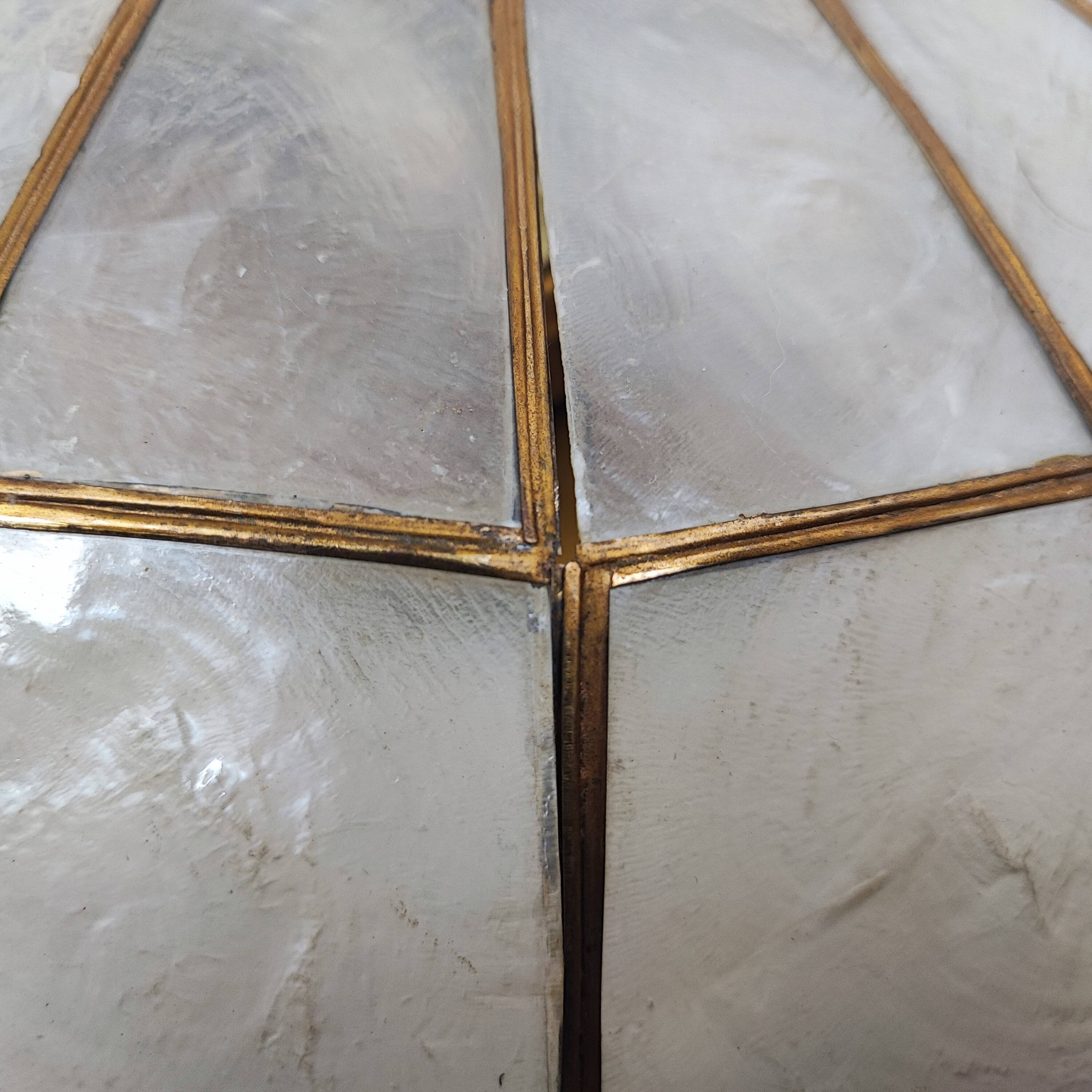 Mother-of-pearl ceiling/wall light