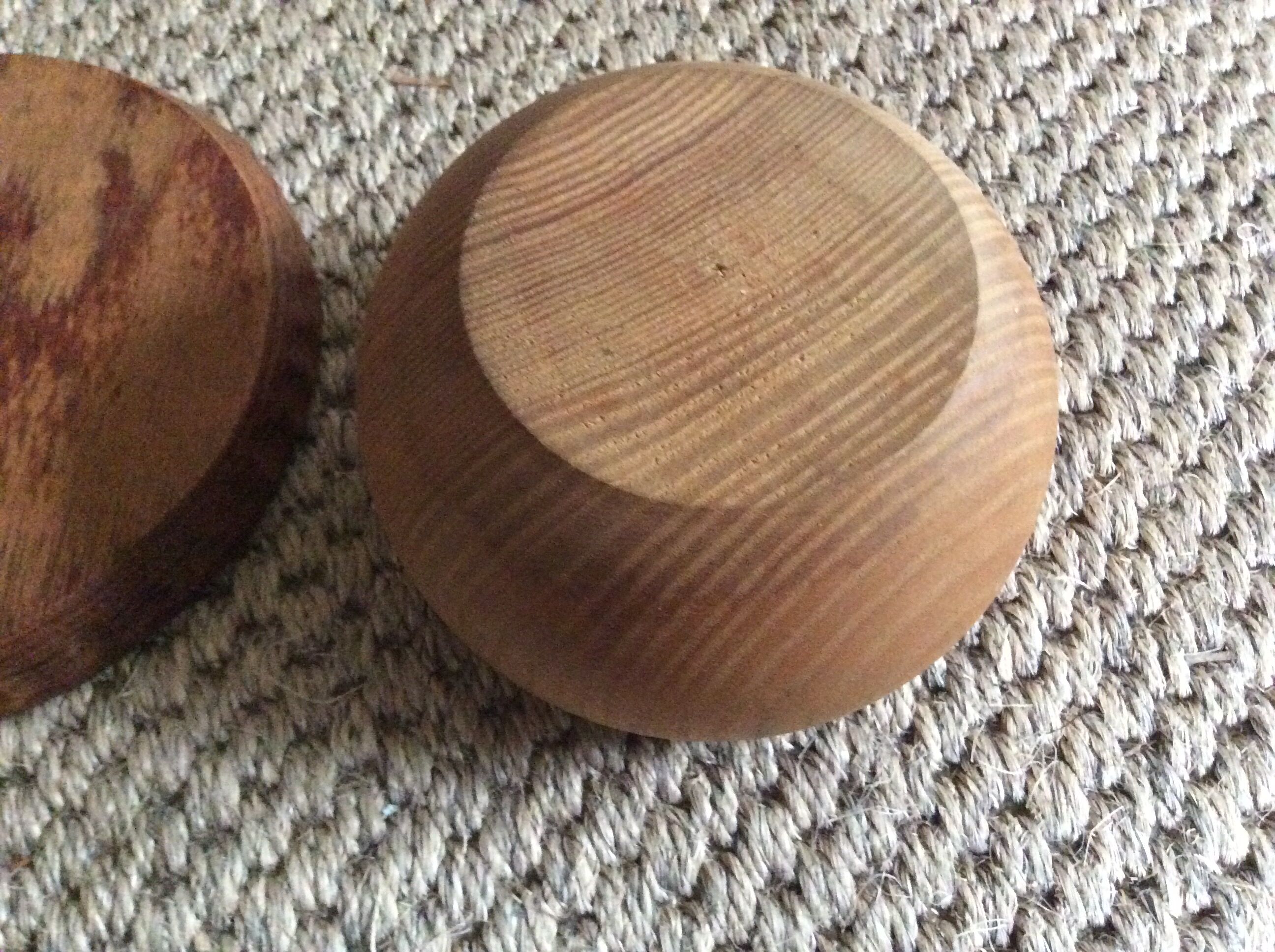 Wooden bowl and plate set