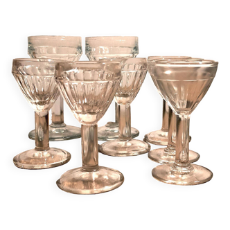 Lot de 8 Verres à pied - verres de bistrot