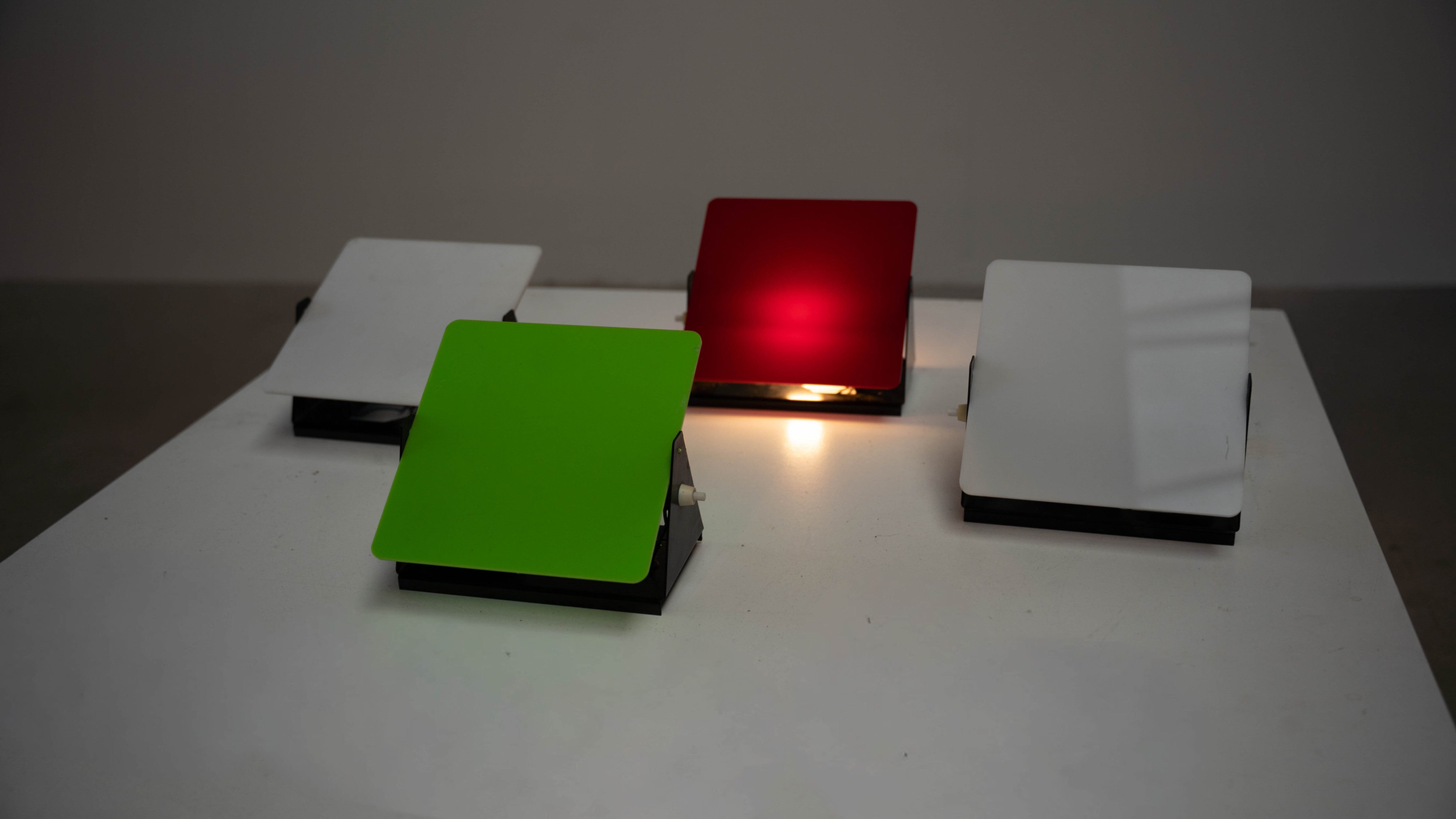 Set of four French wall lamps