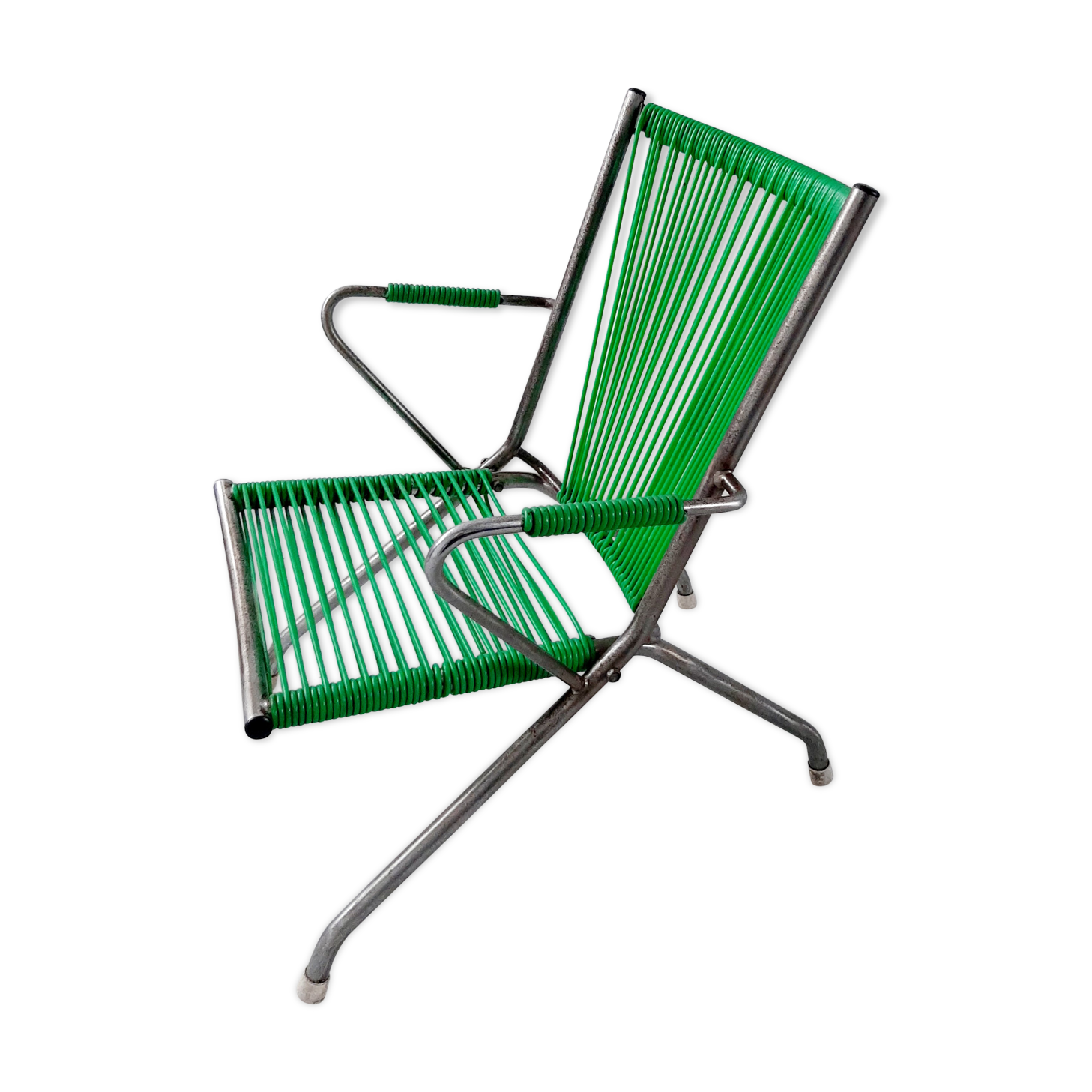 Child green scoubidou chair