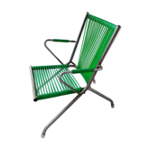 Fauteuil scoubidou vert enfant