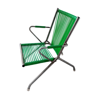 Child green scoubidou chair