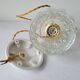 Bubbles molded glass pendant lamp