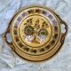 HB Quimper plates, hand-painted dessert service