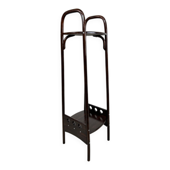 Curved wooden plant stand no. 9521 by Josef Hoffmann for Thonet