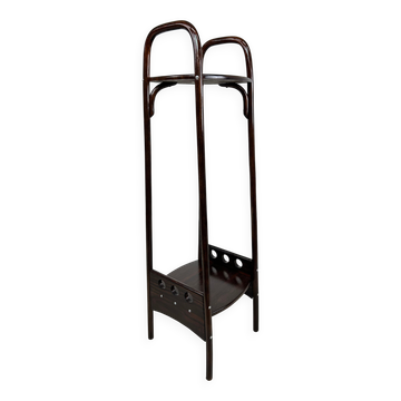 Curved wooden plant stand no. 9521 by Josef Hoffmann for Thonet