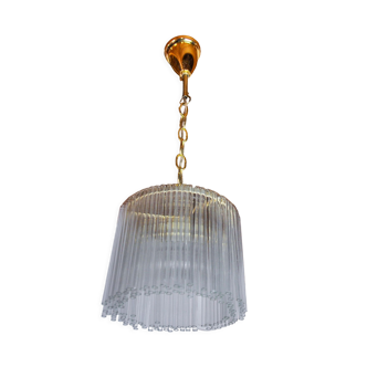 Suspension Venini, verre tubulaire de murano, Italie, 1970