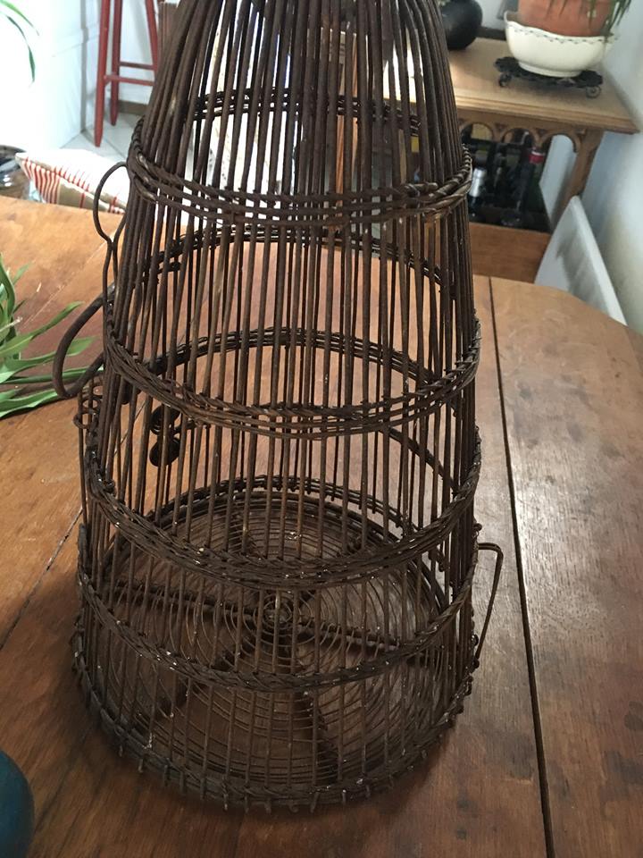 Old iron dome-shaped cage