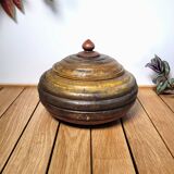 Large ethnic handcrafted wooden box