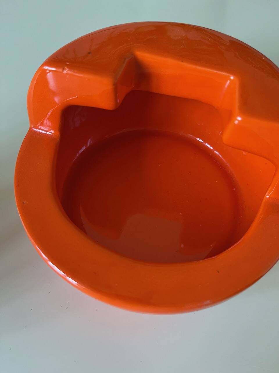 Vintage orange ashtray