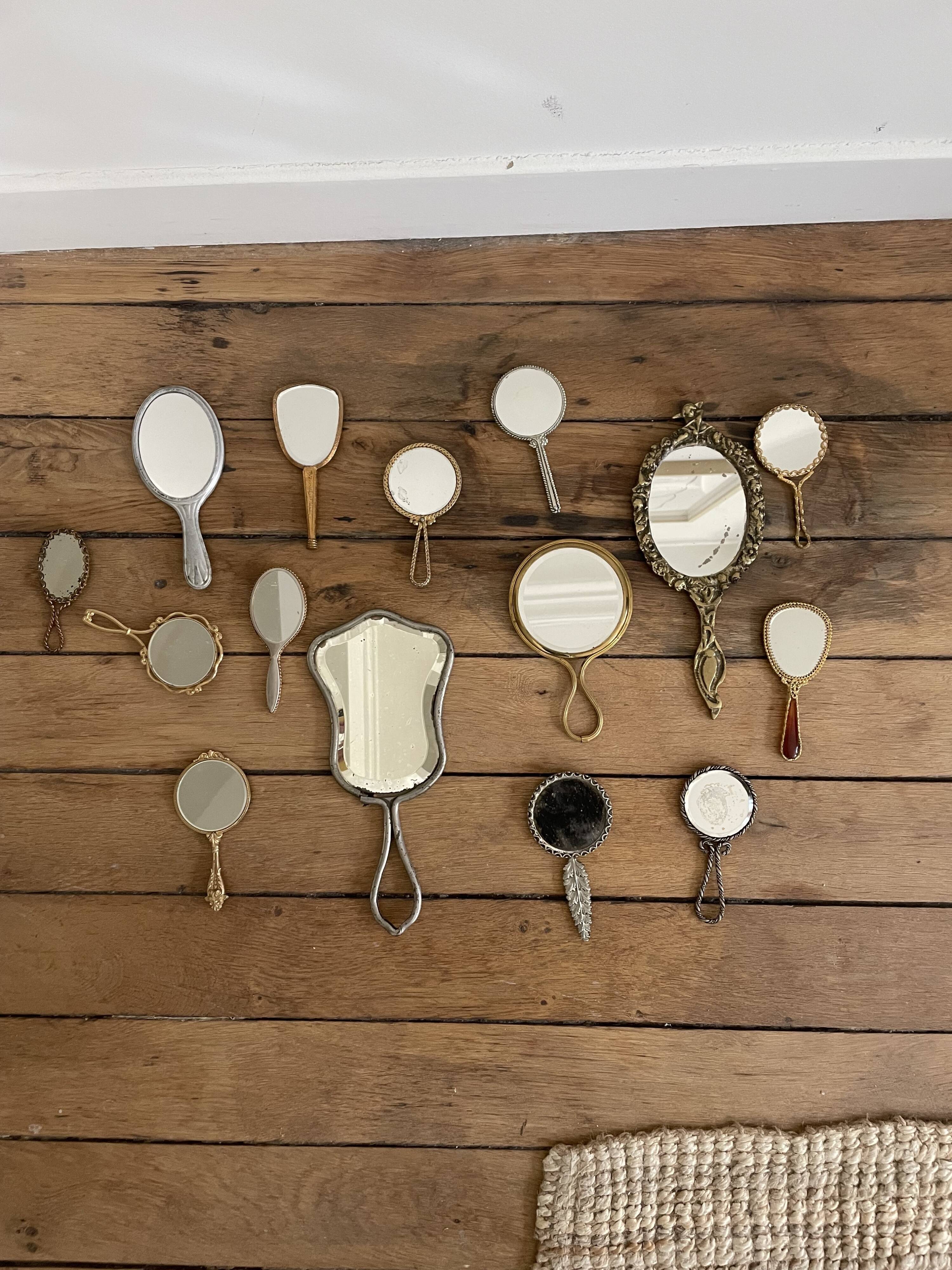 Set of 15 hand mirrors