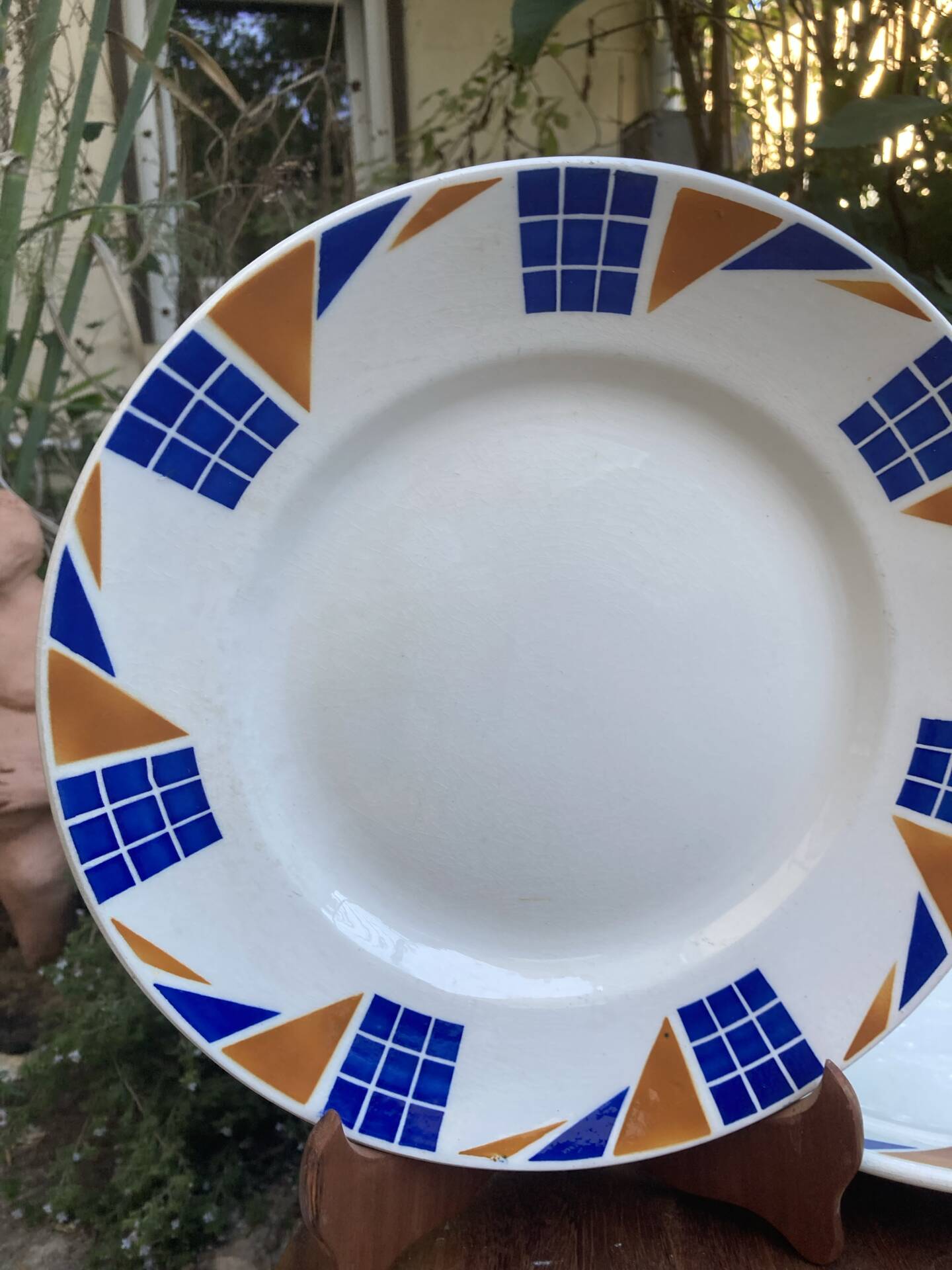 Assiettes de service Badonviller Congo