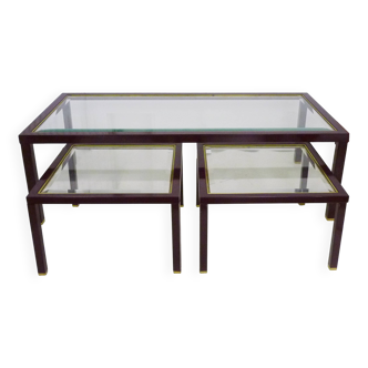Set of coffee tables and 2 nesting tables in Pierre Vandel style, 1970s