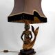 Sculptural Lamp in Bronze with double green and gold patina, Suvannamaccha