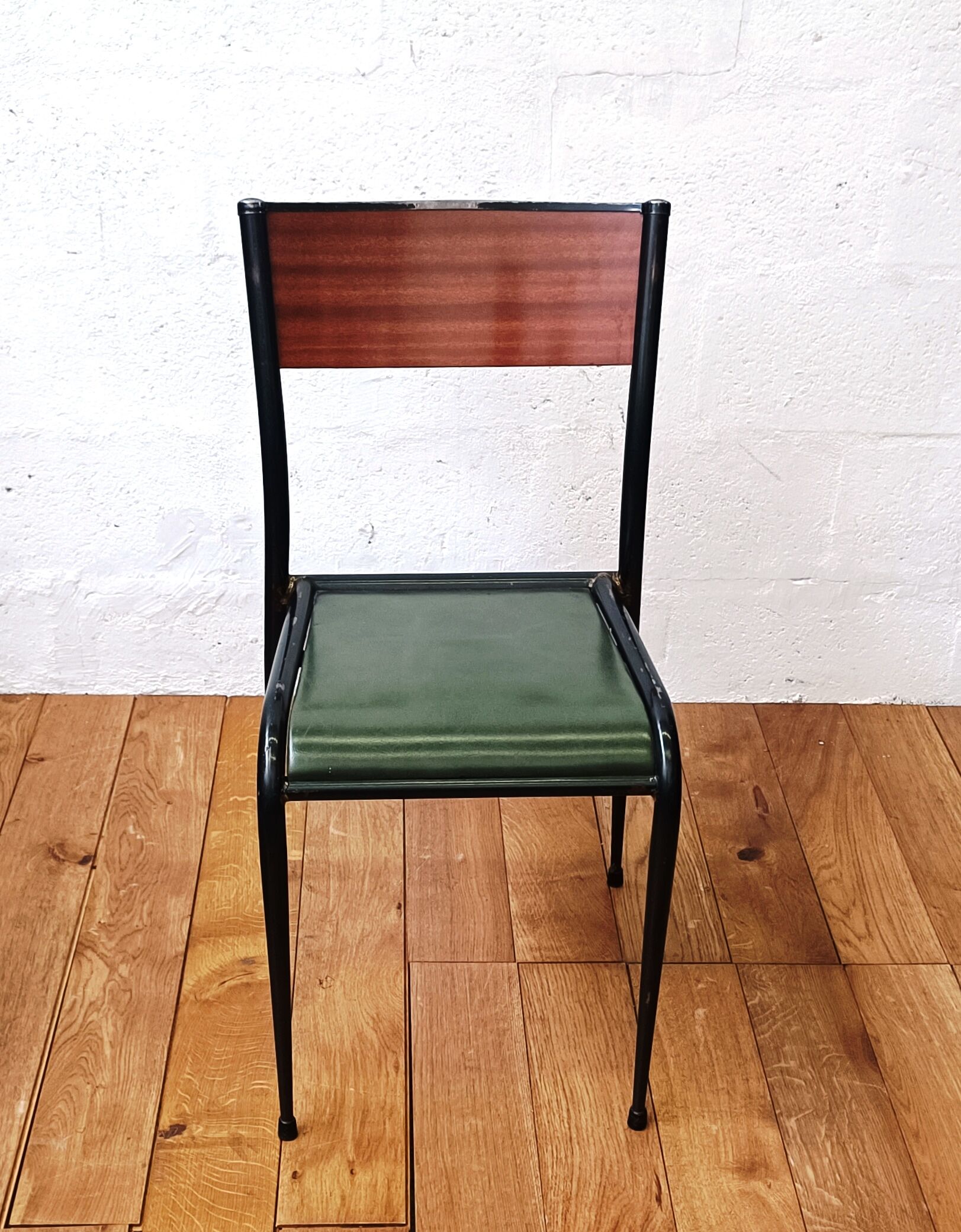 Vintage Mullca leather chair, 50s