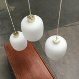 Suspensions à ballon en verre allemand du milieu du siècle, années 1960, lot de 3