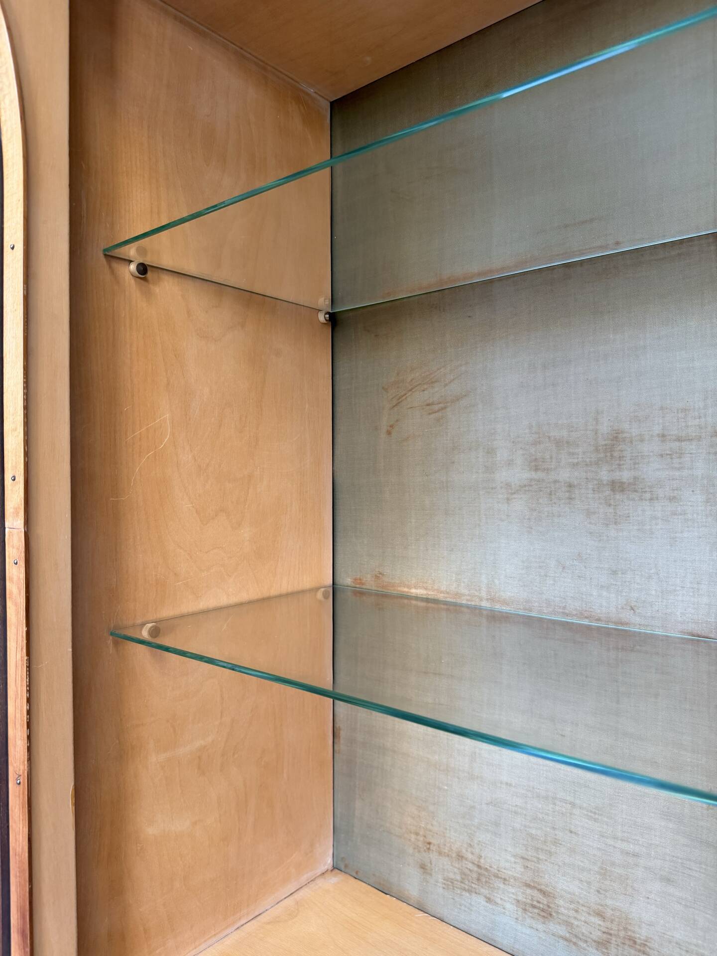 Secretary credenza in marquetry in the Italian Louis XV style from the mid-century, 1960.