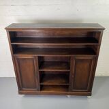 Large vintage wooden bookcase