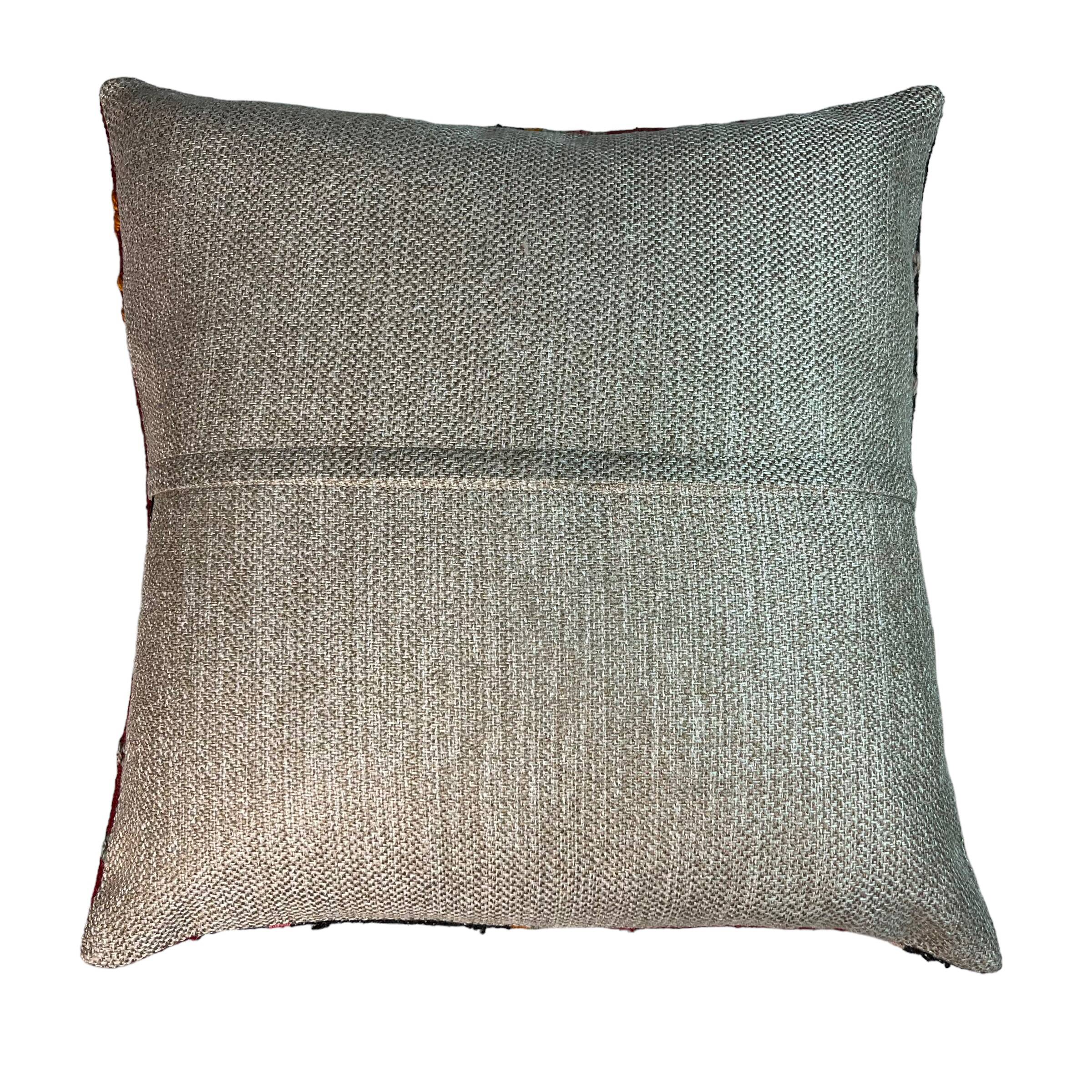 Housse de coussin Kilim turc vintage, 55 x 55 cm