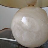 Alabaster ball lamp bases 1980s