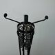 Lampadaire fer battu art déco 1930
