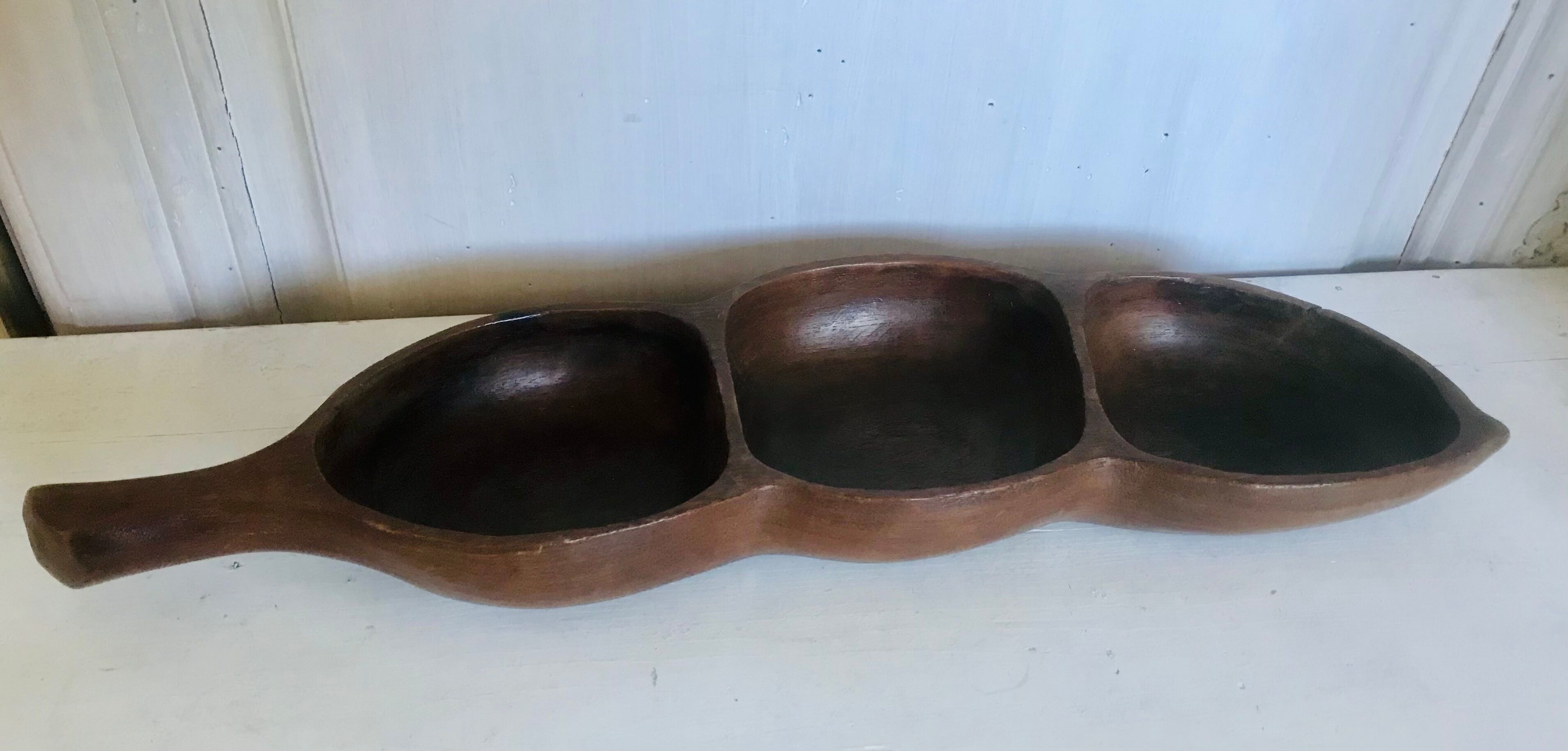 Vintage wooden pocket drain