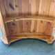 Vintage brutalist bar counter in solid wood from the 1980s.