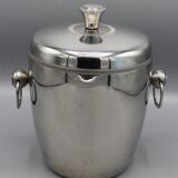 Stainless steel and plastic ice bucket - vintage 70