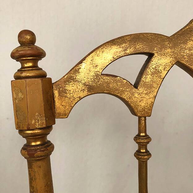 Napoleon III period gilded wood chair