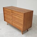 U-453 dub chest of drawers by Jiri Jiroutek for Interier Praha 1960