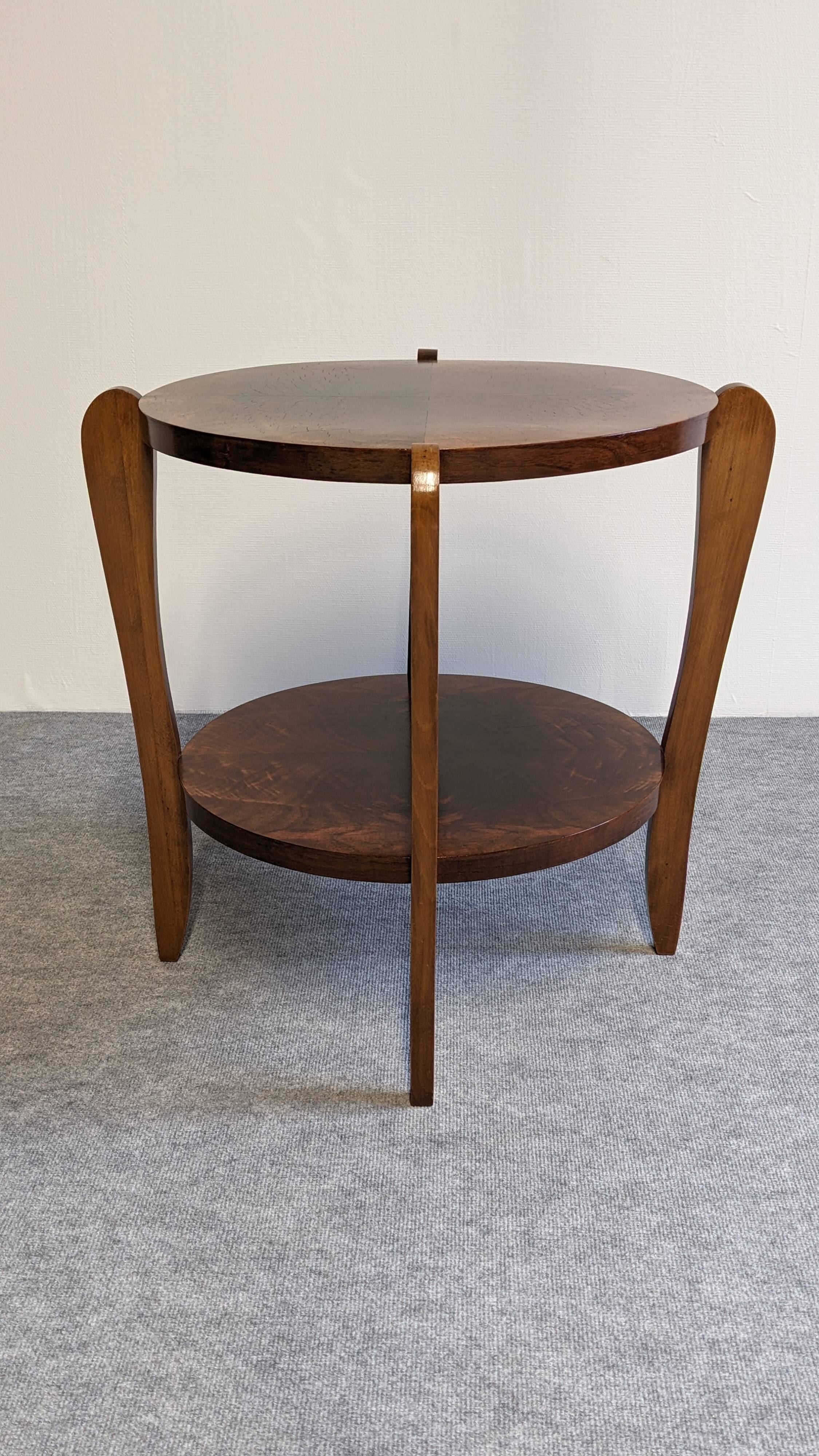 Art Deco round pedestal side table circa 1930