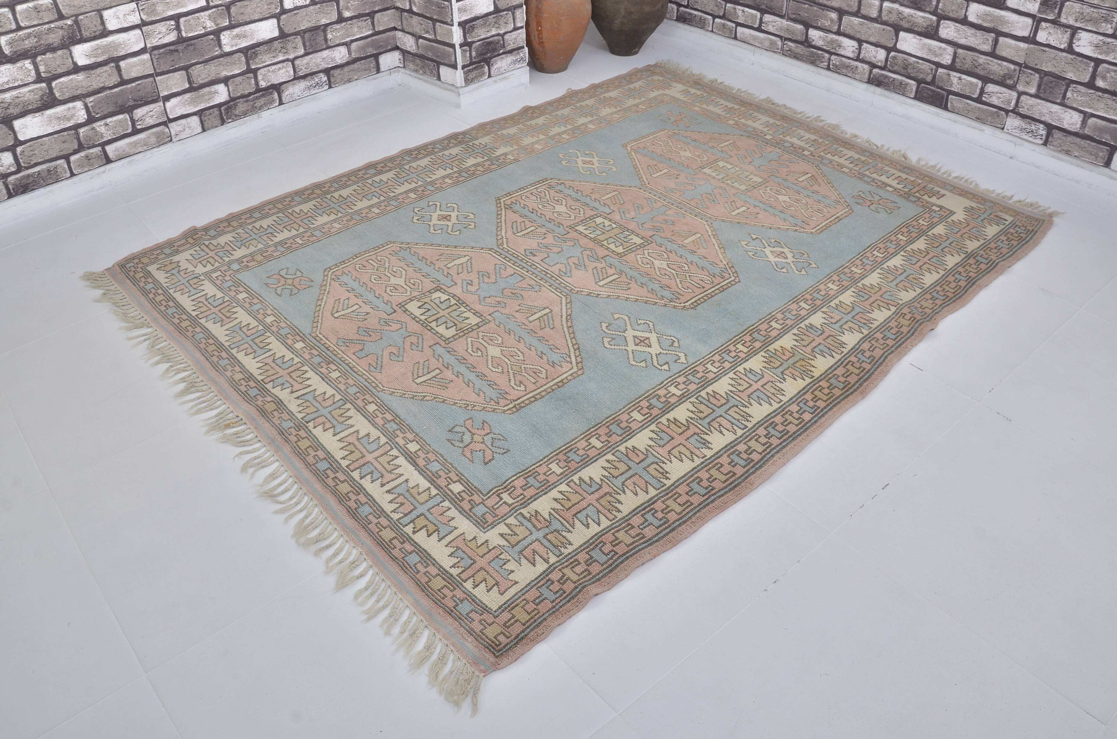 Vintage Oushak Anatolian Kurdish Rug sku1187