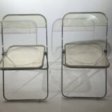 Pair of folding "Plia" chairs by Giancarlo Piretti (1960s)