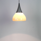 Suspension marron glacé en verre opaline